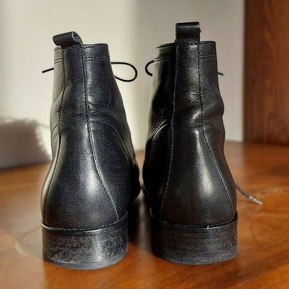 Ten Points black handmade leather combat boots - Picture 9 of 11